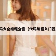 代码大全编程全套（代码编程入门视频）