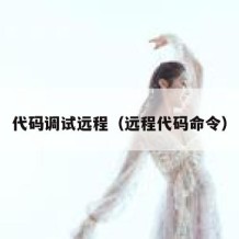 代码调试远程（远程代码命令）