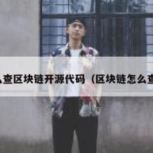 怎么查区块链开源代码（区块链怎么查询）