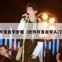 软件开发自学步骤（软件开发自学入门教程）