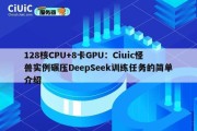 128核CPU+8卡GPU：Ciuic怪兽实例碾压DeepSeek训练任务的简单介绍