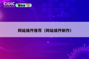 网站插件推荐（网站插件制作）