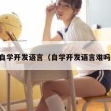 自学开发语言（自学开发语言难吗）