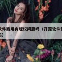开源软件商用有版权问题吗（开源软件受版权保护吗）
