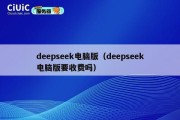 deepseek电脑版（deepseek电脑版要收费吗）