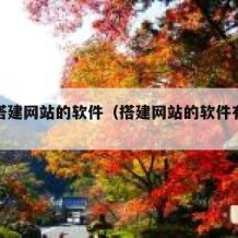 免费搭建网站的软件（搭建网站的软件有哪些）