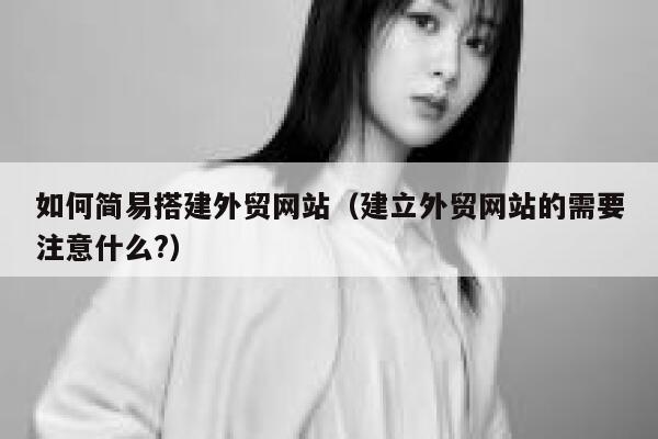 如何简易搭建外贸网站(建立外贸网站的需要注意什么?) 第1张 如何简易搭建外贸网站(建立外贸网站的需要注意什么?) 第1张