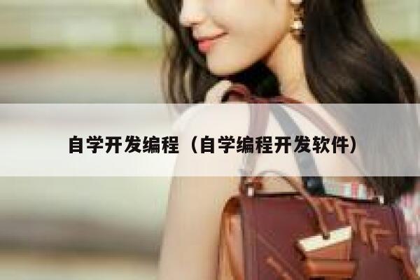 自学开发编程（自学编程开发软件） 第1张