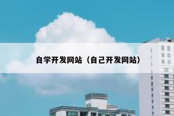 自学开发网站(自己开发网站) 第1张 自学开发网站(自己开发网站) 第1张
