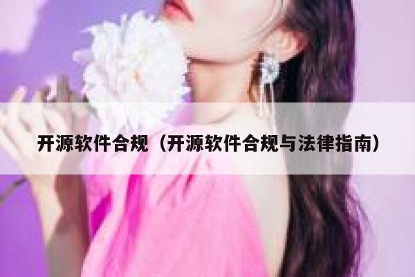 开源软件合规（开源软件合规与法律指南） 第1张