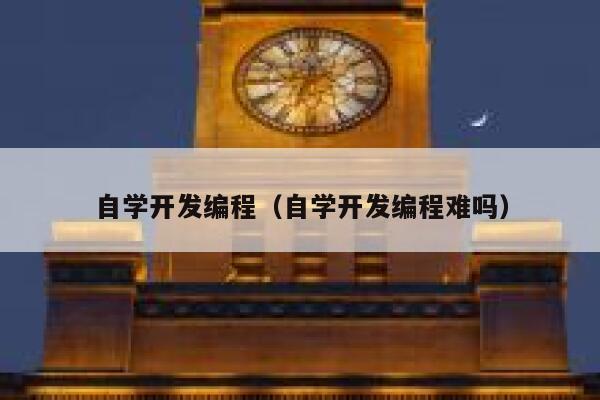 自学开发编程(自学开发编程难吗) 第1张 自学开发编程(自学开发编程难吗) 第1张