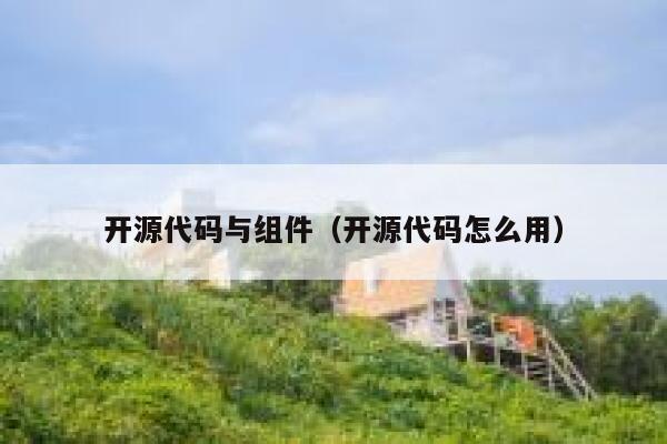开源代码与组件(开源代码怎么用) 第1张 开源代码与组件(开源代码怎么用) 第1张