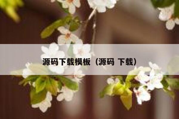 源码下载模板（源码 下载） 第1张