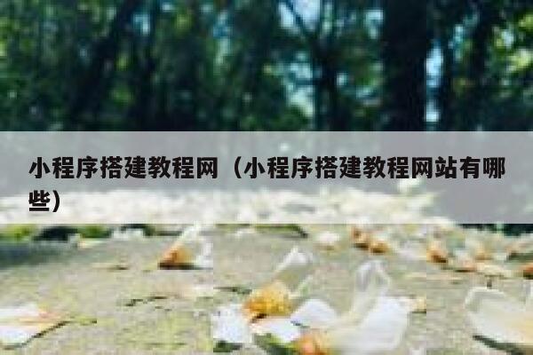 小程序搭建教程网(小程序搭建教程网站有哪些) 第1张 小程序搭建教程网(小程序搭建教程网站有哪些) 第1张