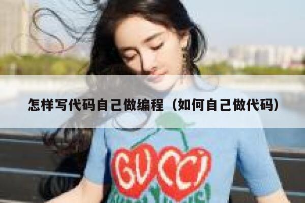 怎样写代码自己做编程（如何自己做代码） 第1张