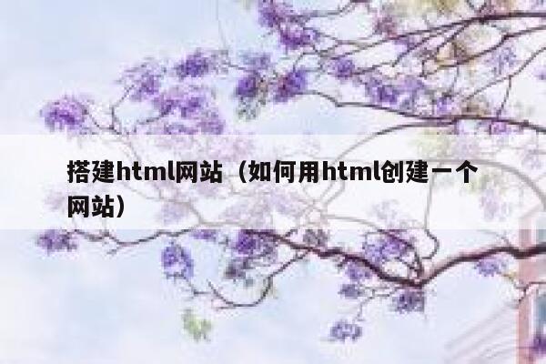 搭建html网站(如何用html创建一个网站) 第1张 搭建html网站(如何用html创建一个网站) 第1张