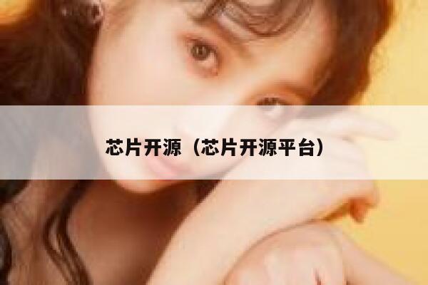 芯片开源(芯片开源平台) 第1张 芯片开源(芯片开源平台) 第1张