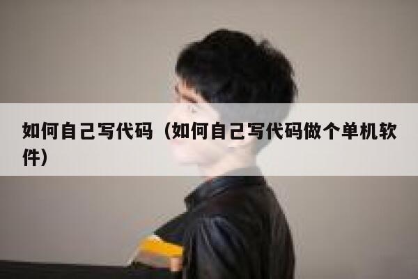 如何自己写代码(如何自己写代码做个单机软件) 第1张 如何自己写代码(如何自己写代码做个单机软件) 第1张